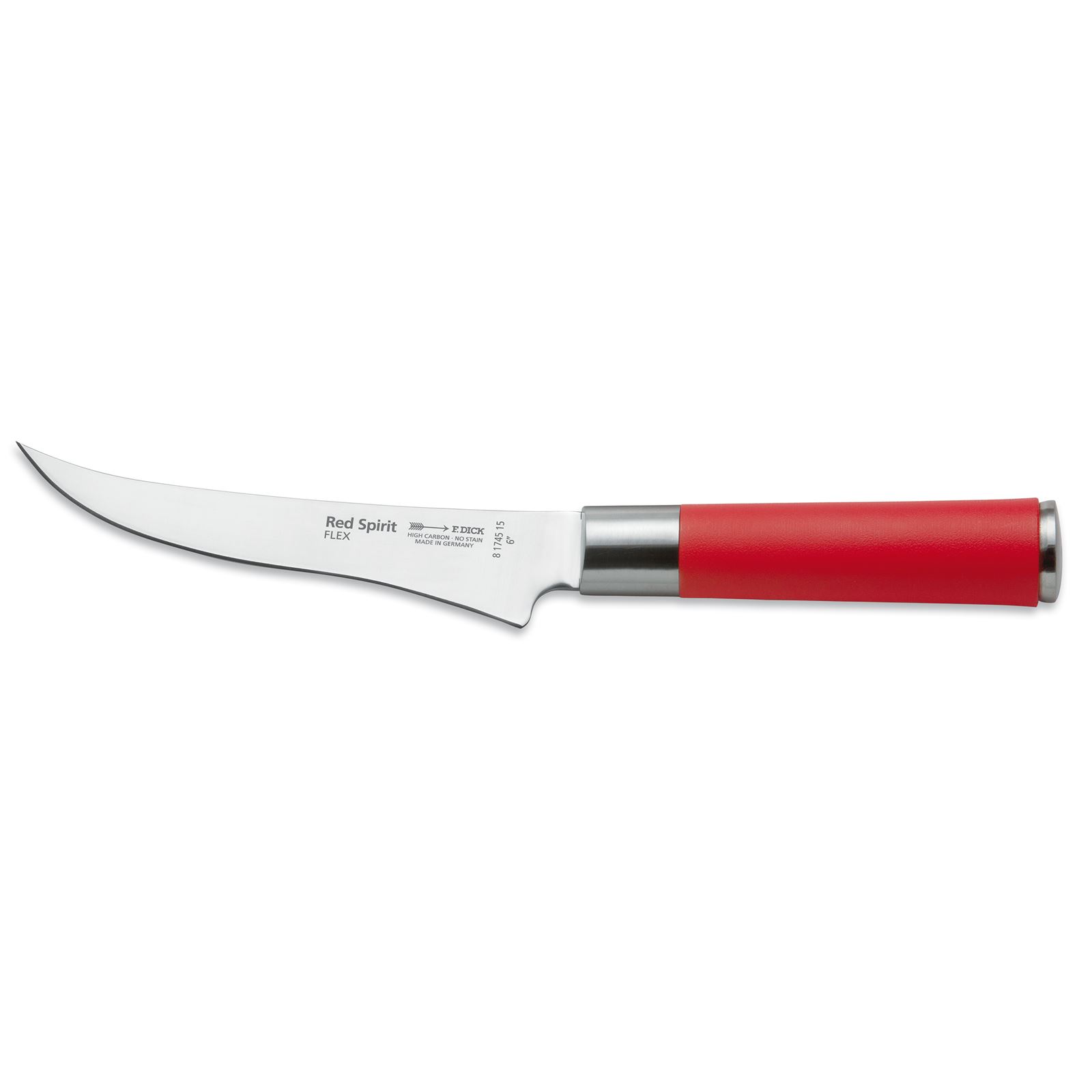 Dick Ergo Grip Ausbeinmesser steif 13 cm schmal rot