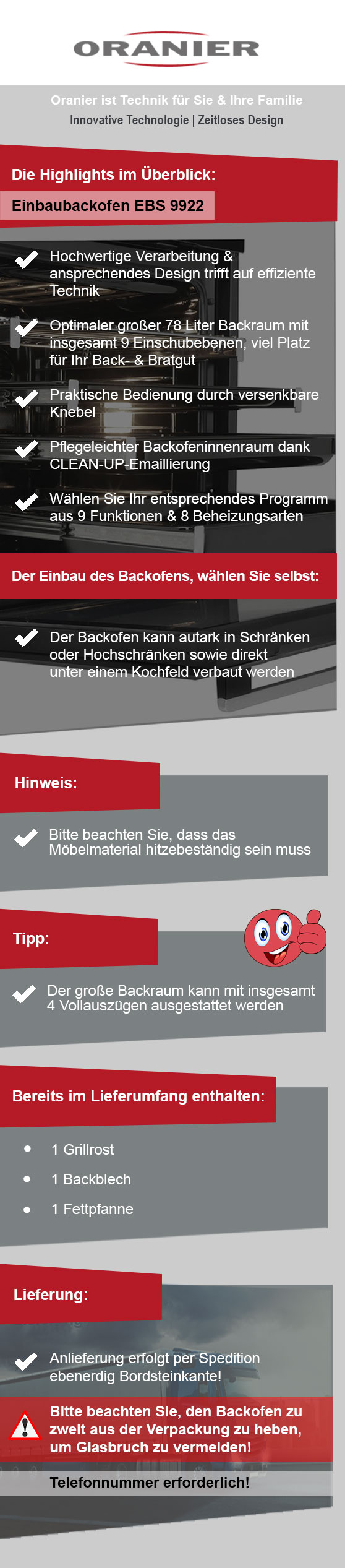 Programmübersicht Oranier