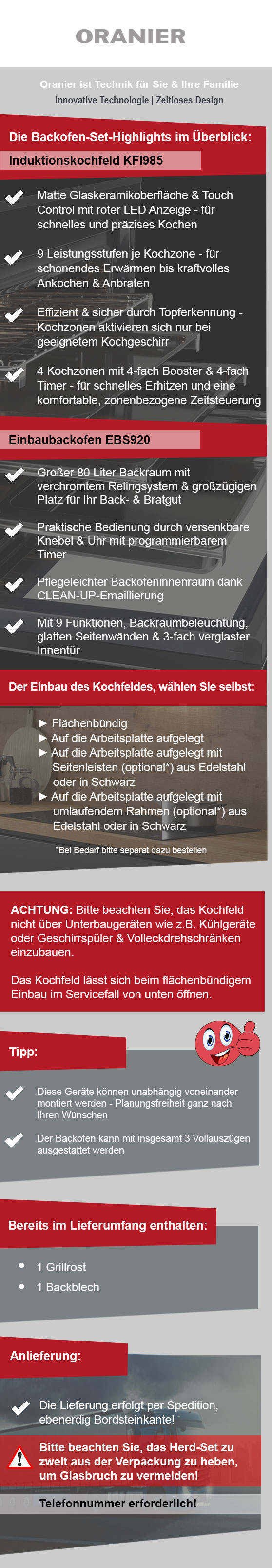 Programmübersicht Oranier