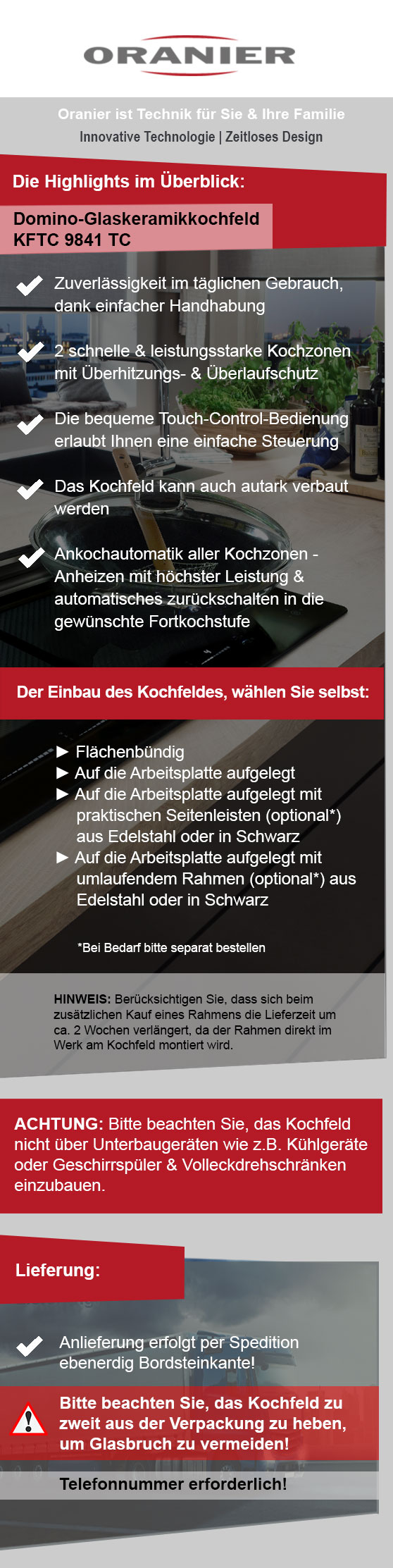 Programmübersicht Oranier