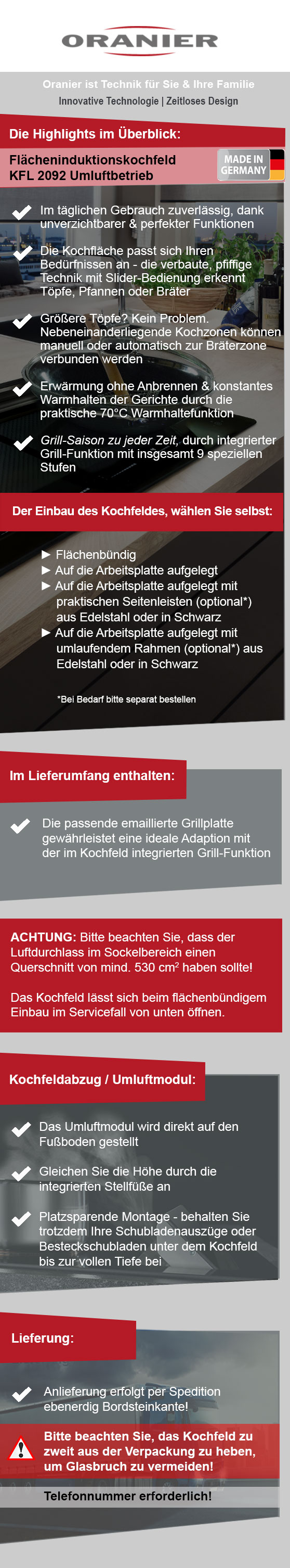 Programmübersicht Oranier