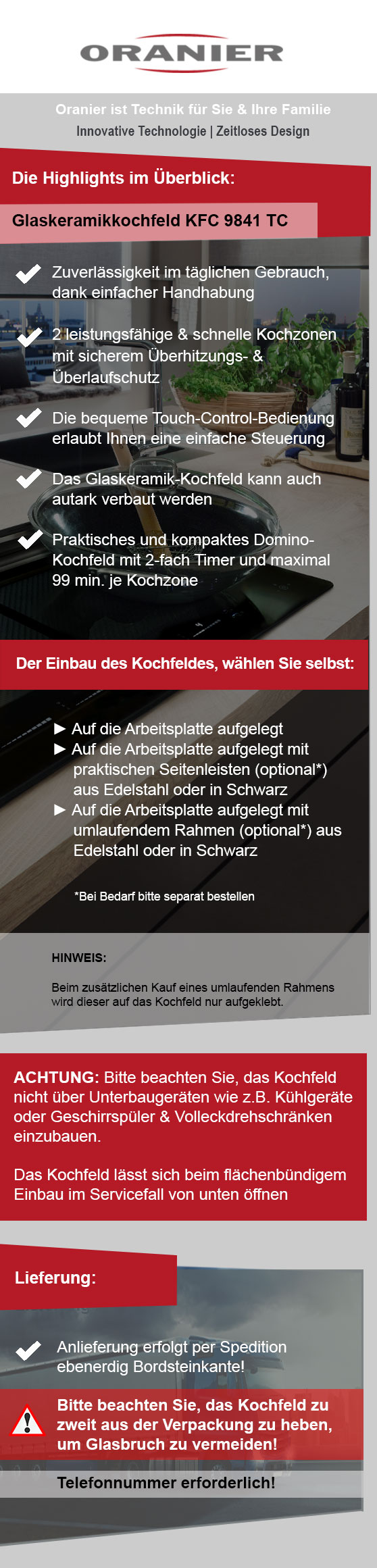 Programmübersicht Oranier