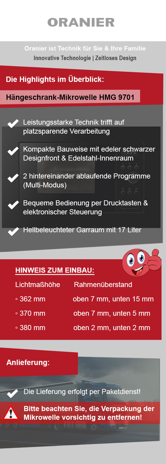 Programmübersicht Oranier