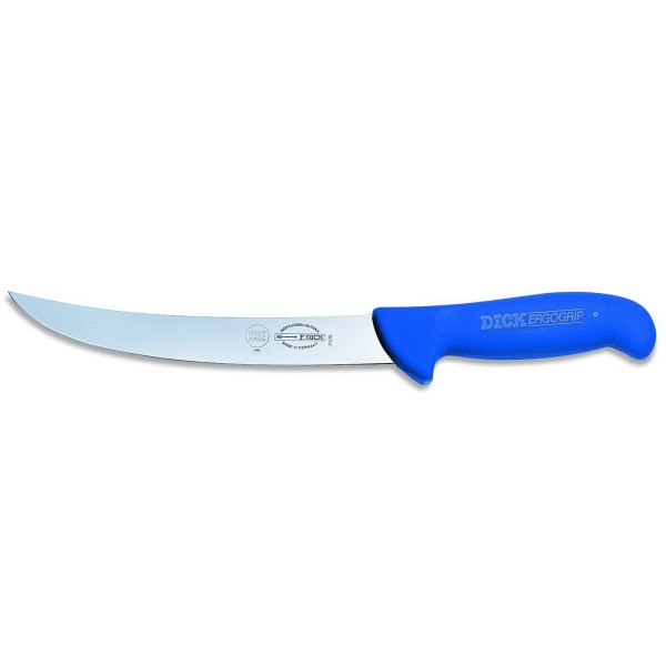 Dick Zerlegemesser 18 cm lange geschweifte Klinge blauer Griff