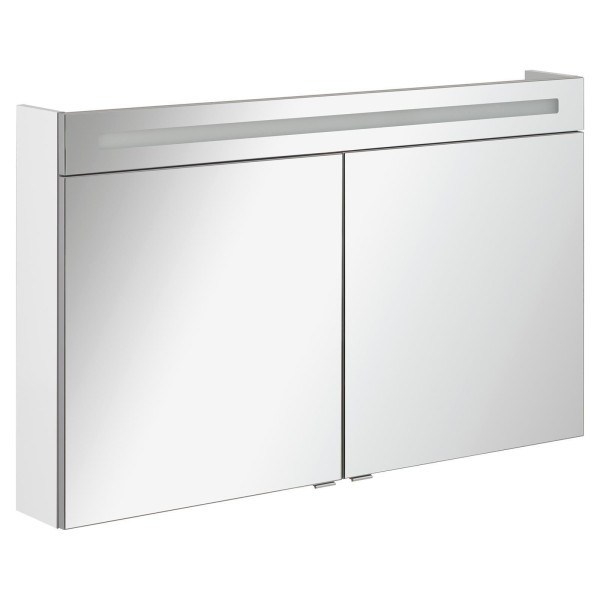 Fackelmann großer 2-türiger LED Spiegelschrank 120 cm B.Clever weiß