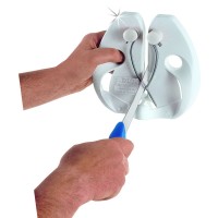 Dick 90081000 Rapid Steel HyperDrill Messerschärfer ohne Standplatte weiß Dick 90081000 Rapid Steel HyperDrill Messerschärfer ohne Standplatte weiß