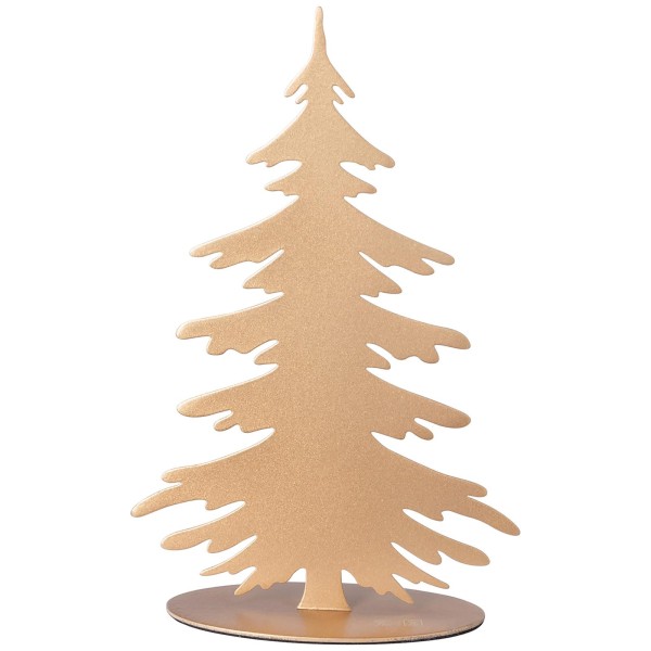 Fink Deko-Tannenbaum 20 cm goldfarben pulverbeschichtet Dekobaum zum Aufstellen - Art.-Nr. 151197