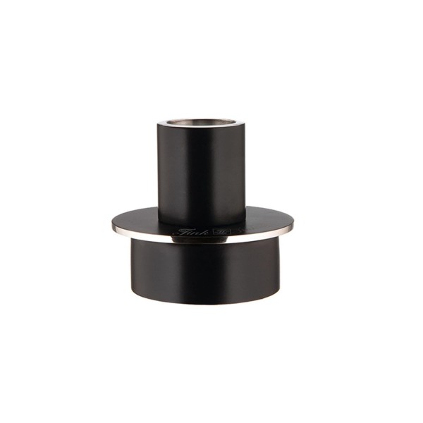 Fink schwarzer Kerzenhalter 6.8 x Ø 8 cm Aluminium Edelstahl Kerzenständer beidseitig verwendbar - Art.-Nr. 140278