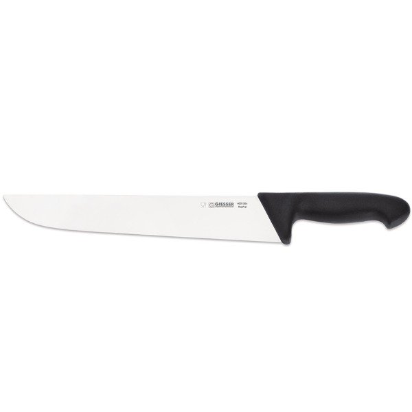 Giesser extra großes Schlachtmesser 30 cm mit starker breiter Messerklinge schwarz - Art.-Nr. 4005 30