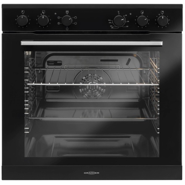 Oranier schwarzer Einbauherd A 60 cm breit 78 Liter EBH 9913