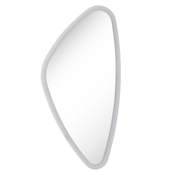 Fackelmann hoher ovaler Design Badspiegel mit LED Beleuchtung 76 x 40 cm