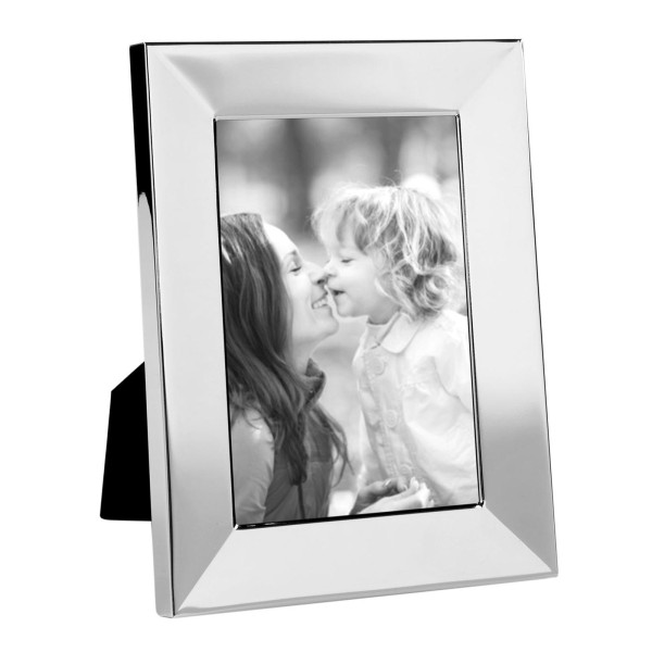 Fink glänzender Bilderrahmen 13x18 cm Fotorahmen mit breiter versilberter Leiste - Art.-Nr. 133523