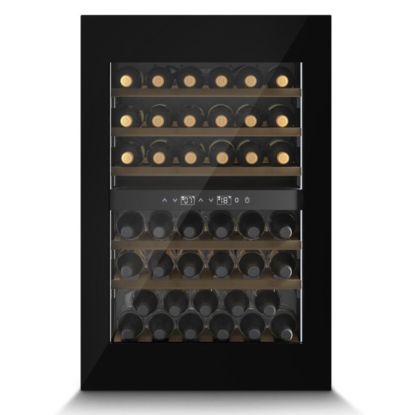 CasoDesign Einbau-Weinkühlschrank WineDeluxe WD 41 für bis zu 41 Flaschen & Push-To-Open