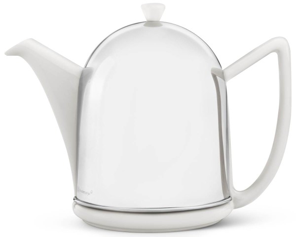 Bredemeijer Teekanne 1,5 L Cosy Manto cremeweiß Edelstahl & Keramik - Art.-Nr. 1515W