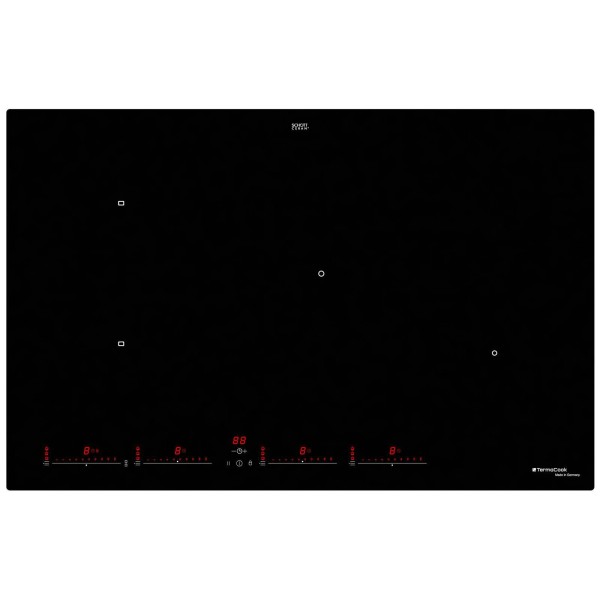 TermaCook Induktionskochfeld 80 cm autark - Glaskeramik mit 4 Kochzonen, 4-fach Slider, Booster & Timer