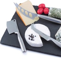 Vorschau: Swissmar Käsebeil 19.5 cm aus Edelstahl mit breiter Klinge & Aufhang-Öse - Bild 2 Vorschau: Swissmar Käsebeil 19.5 cm aus Edelstahl mit breiter Klinge & Aufhang-Öse - Bild 2