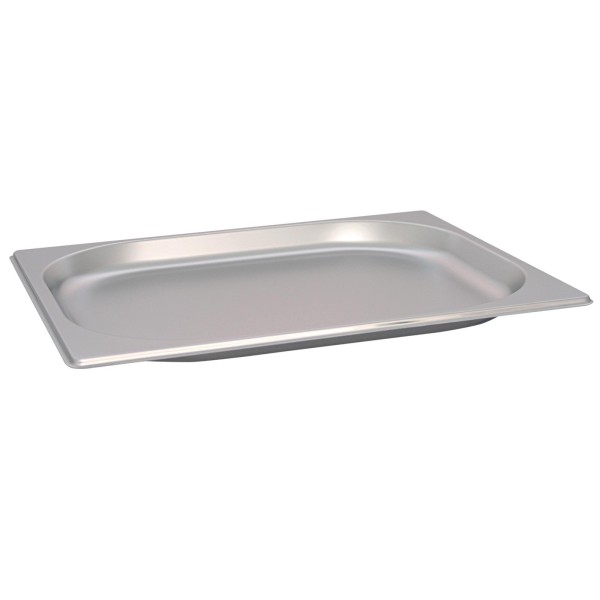 Schneider Gastronorm-Behälter GN 1/2 Edelstahl ungelocht & stapelbar 2 cm tief