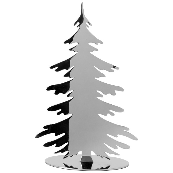 Fink Edelstahl Deko-Tannenbaum 20 cm silbern glänzender Dekobaum zum Aufstellen - Art.-Nr. 151195