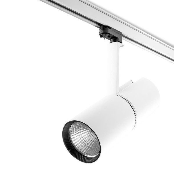 LED Strahler Bond Tube Ø 116 mm weiss / Diffuser Milchglas