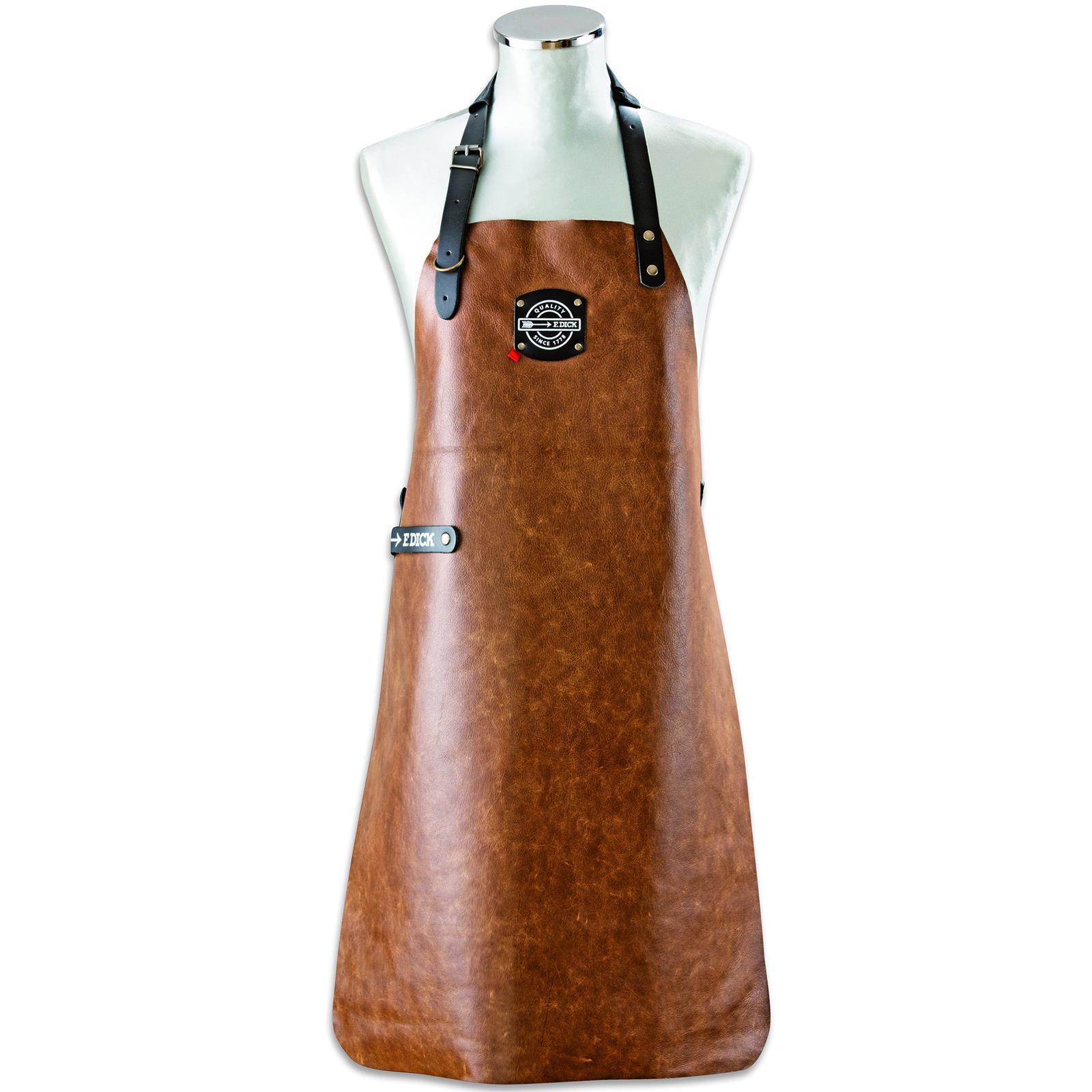 schürze mit lederriemen