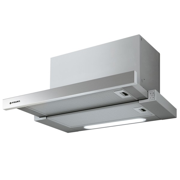 ausziehbare Edelstahl Abluft Flachschirmhaube 60 cm