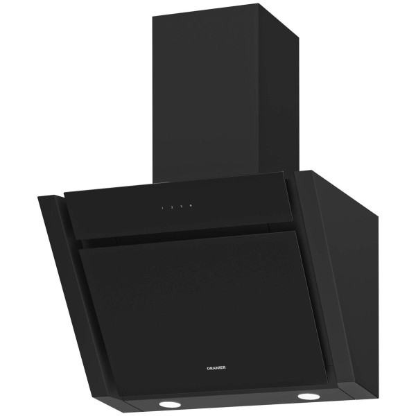Oranier schwarze Wandhaube 60 cm kopffreie Haube MEBA60S2 inkl. Plasmafilter für Umluftbetrieb