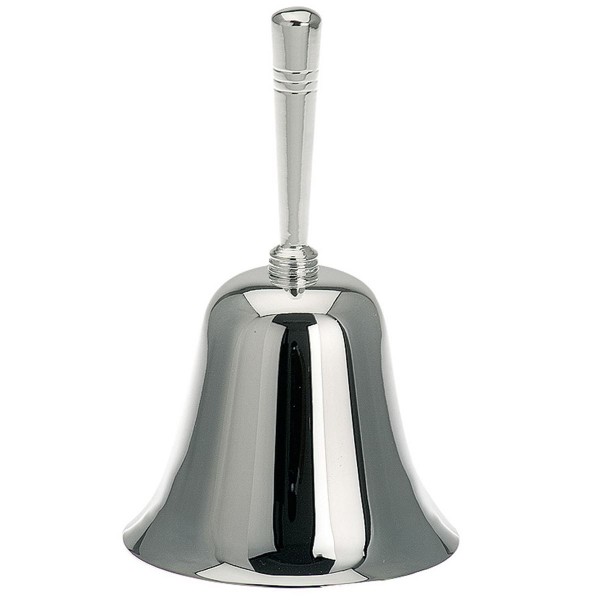 H.Bauer jun. Tischglocke glatt poliert Höhe 10.5 cm - Art.-Nr. 4622ver versilberte