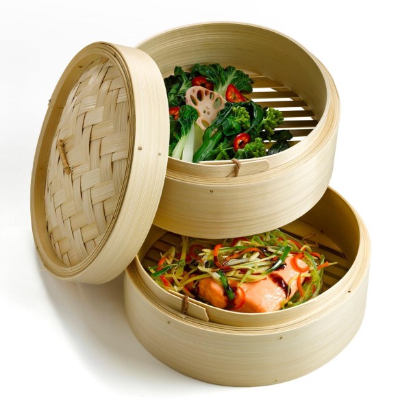 Ken Hom 14-tlg. Wok Set 31 cm mit Holzgriff Antihaft Karbonstahl & Zubehör - ohne Induktion - Bild 5