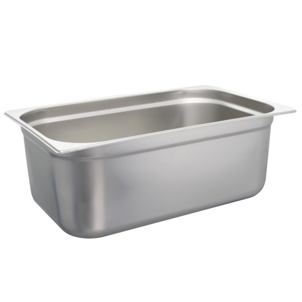 Schneider Gastronorm-Behälter GN 1/1 Edelstahl ungelocht & stapelbar 20 cm tief
