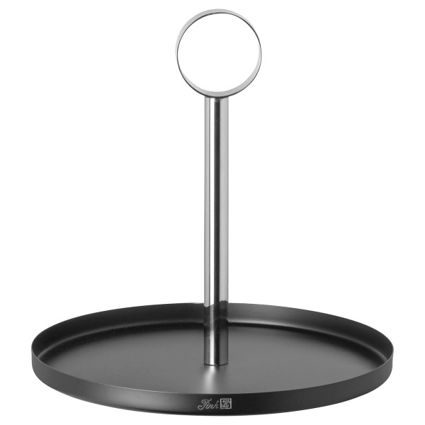 Fink einstöckige Etagere 28 cm schwarzes Serviertablett mit Haltering - Art.-Nr. 155141