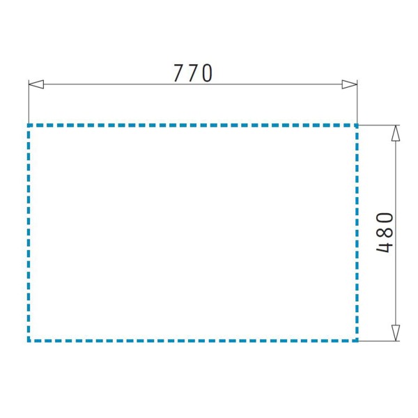 große Edelstahl Einbau Küchenspüle 79 cm 1 Becken | MM-ComSale