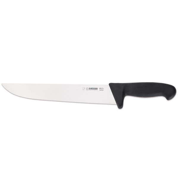Giesser großes Schlachtmesser 27 cm mit starker breiter Messerklinge schwarz - Art.-Nr. 4005 27