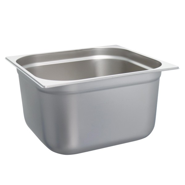 Schneider Gastronorm-Behälter GN 2/3 Edelstahl ungelocht & stapelbar 20 cm tief