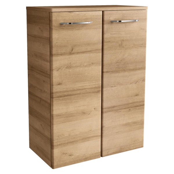 Fackelmann breiter 2-türiger Badschrank 60 cm Milano braun