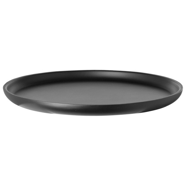 Fink flaches schwarzes Serviertablett 32 cm großes Edelstahl Tablett für Flaschen & Snacks - Art.-Nr. 155146