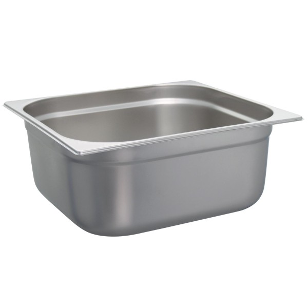 Schneider Gastronorm-Behälter GN 2/3 Edelstahl ungelocht & stapelbar 15 cm tief