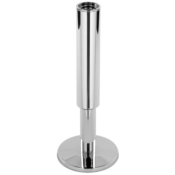 Fink silberner Kerzenhalter 24 cm für Stabkerzen glänzend vernickelter Kerzenleuchter - Art.-Nr. 158643