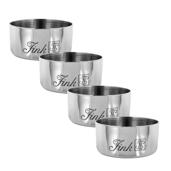 Fink klassische Teelichthalter Ø 4 cm im 4er Set Kerzenhalter aus Edelstahl - Art.-Nr. 158617