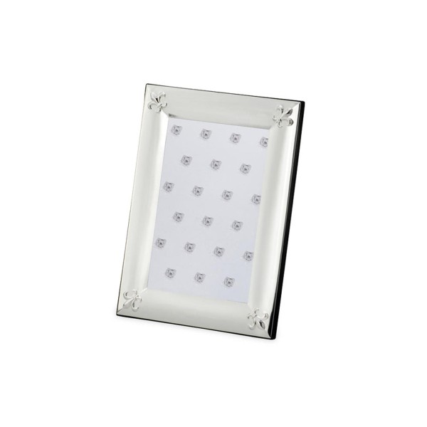 kleiner versilberter Fotorahmen 10 x 15 cm mit verziertem Rahmen - Art.-Nr. 30162ver