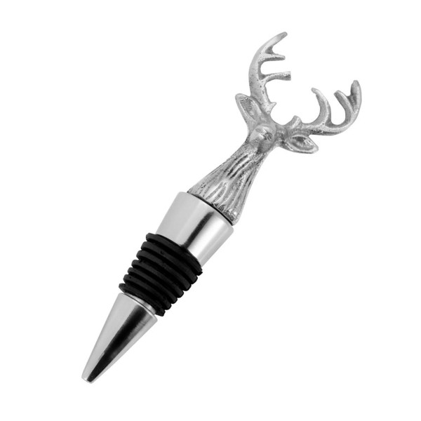 Flaschenverschluss 14 cm Aluminium silberner Stopfen für Wein- & Sektflaschen