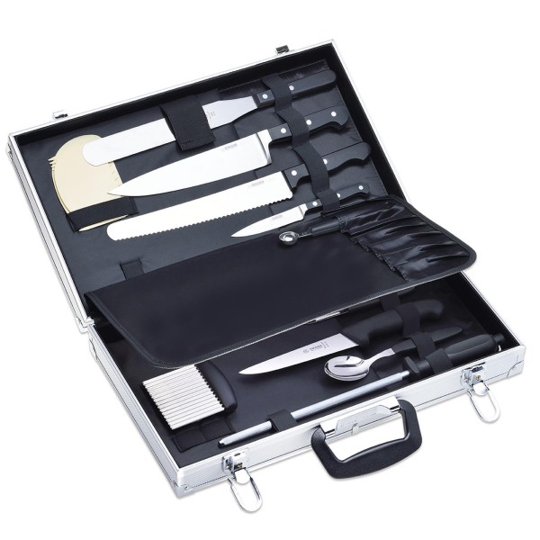 Giesser magnetischer Kochkoffer 13-teilig bestückt Magnetkoffer für Messer - Art.-Nr. 896801 sp rec