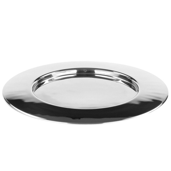 Fink großer Edelstahl Platzteller Ø 33 cm - ideal als Unterteller & Servierplatte - Art.-Nr. 155468