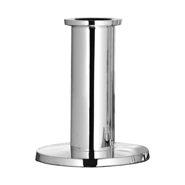 Fink Alu Kerzenhalter 12 cm für Stabkerzen glänzend vernickelter Kerzenleuchter - Art.-Nr. 158215