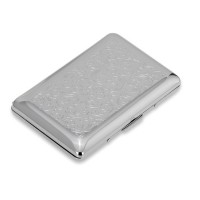 verchromtes verziertes Visitenkartenetui zwei Fächer 9.6 cm - Art.-Nr. 2297ver verchromtes verziertes Visitenkartenetui zwei Fächer 9.6 cm - Art.-Nr. 2297ver