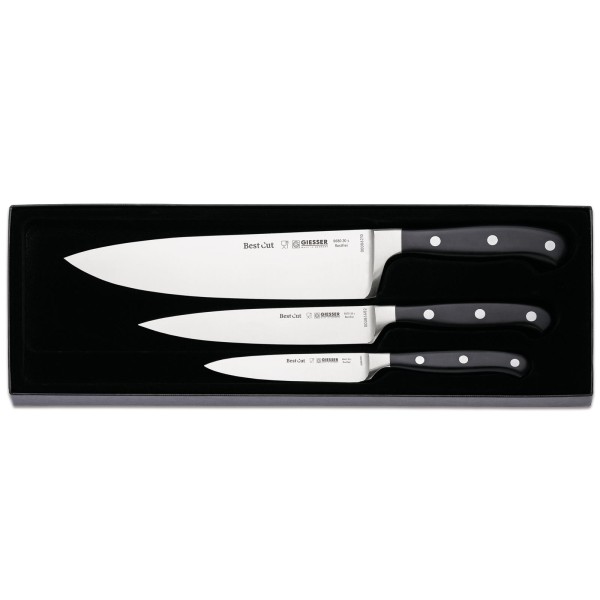 Giesser 3-tlg. Kochmesser-Set BestCut Messer für Gemüse, Obst & Fleisch - Art.-Nr. 9840 bc