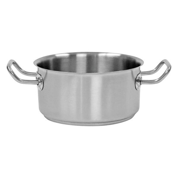 Schneider Gastro Bratentopf 4,4 Liter 18/10 Edelstahl Induktionstopf Ø 24 cm mit Sandwichboden