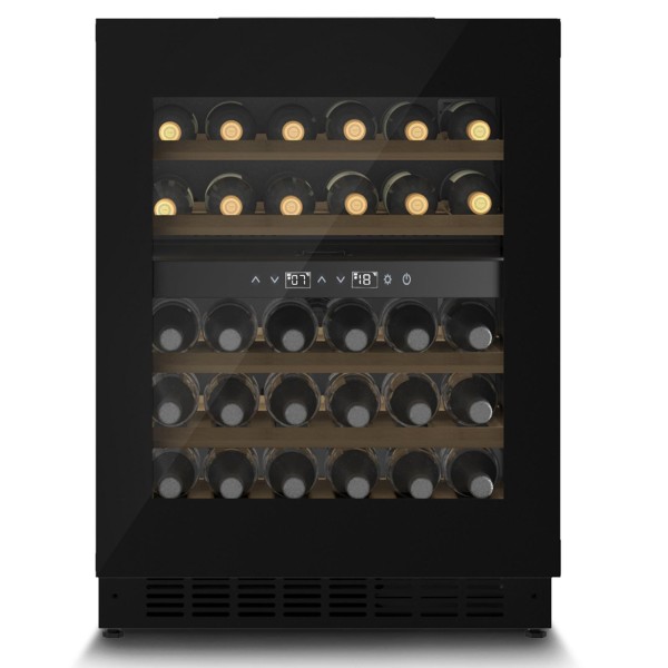 CasoDesign Unterbau-Weinkühlschrank WineDeluxe WDU 36 für bis zu 36 Flaschen & Push-To-Open