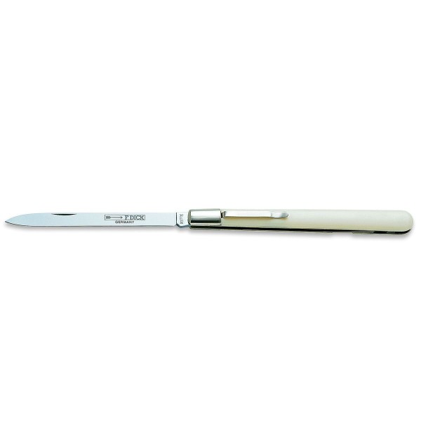 Dick 8200111 Wurstprobiermesser mit Gabel perlmuttfarben 11 cm