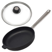 Eurolux Gastro Pfanne 20 cm Aluguss antihaftbeschichtet & Deckel mit Edelstahlrand Eurolux Gastro Pfanne 20 cm Aluguss antihaftbeschichtet & Deckel mit Edelstahlrand