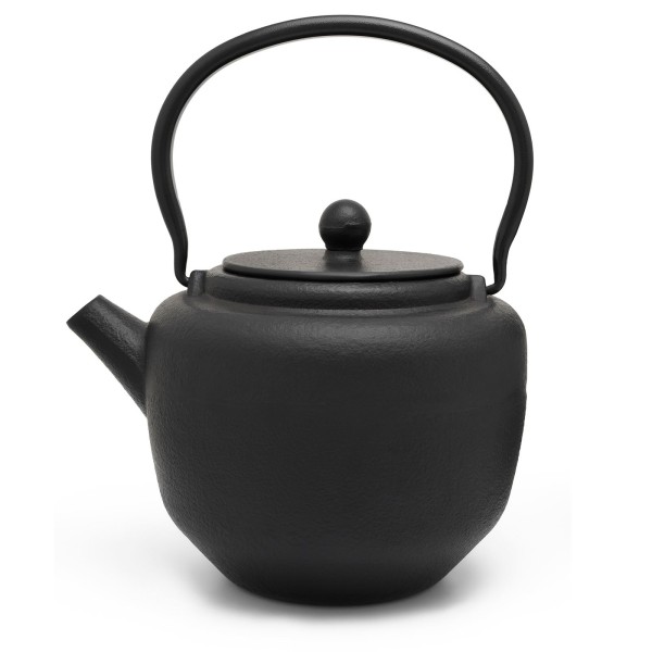 schwarze moderne gusseiserne Asia Teekanne 1.3 Liter - Art.-Nr.153001